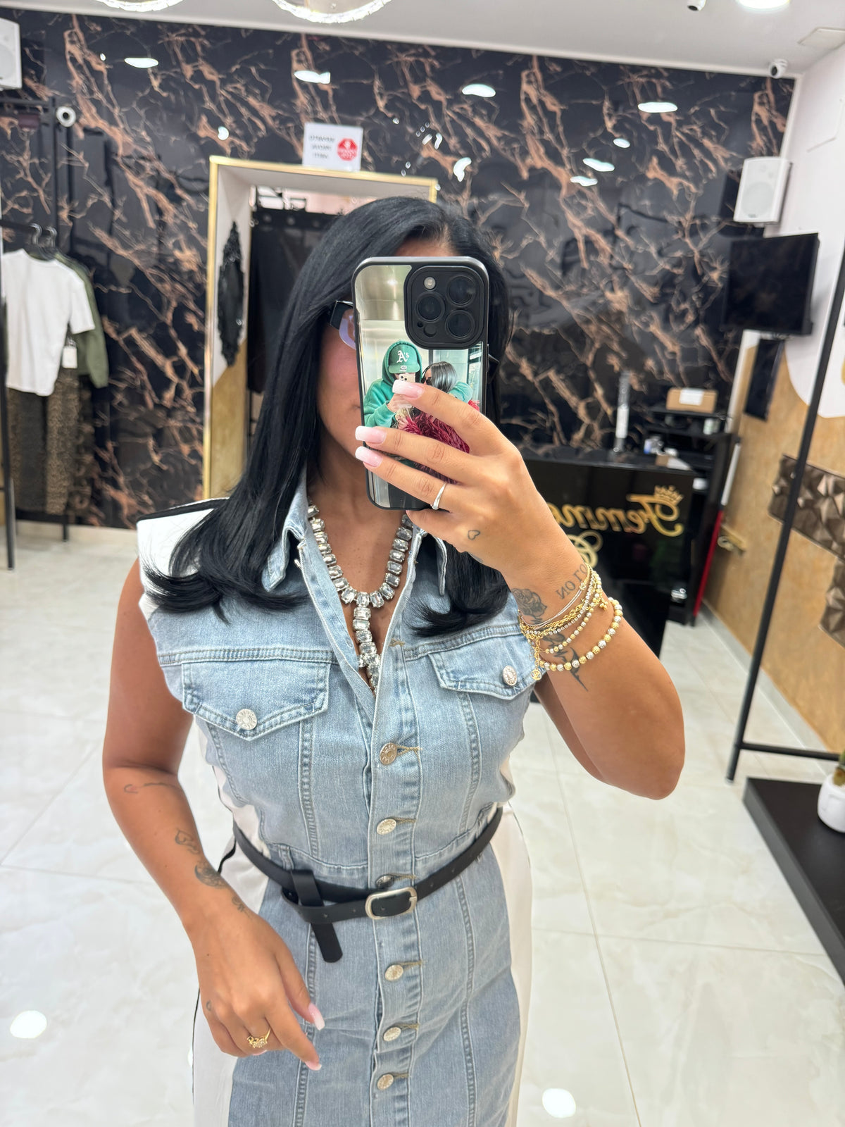 Abito Denim Lungo