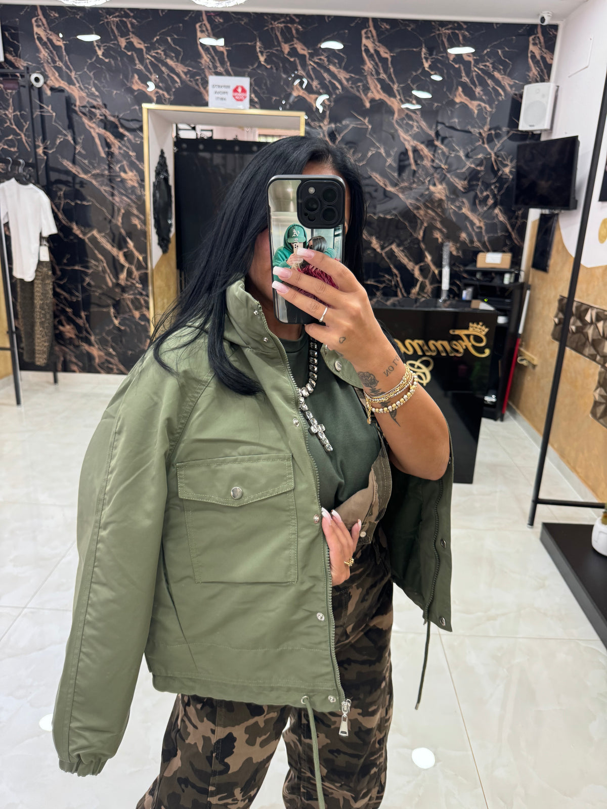 Bomber Cargo Verde Militare
