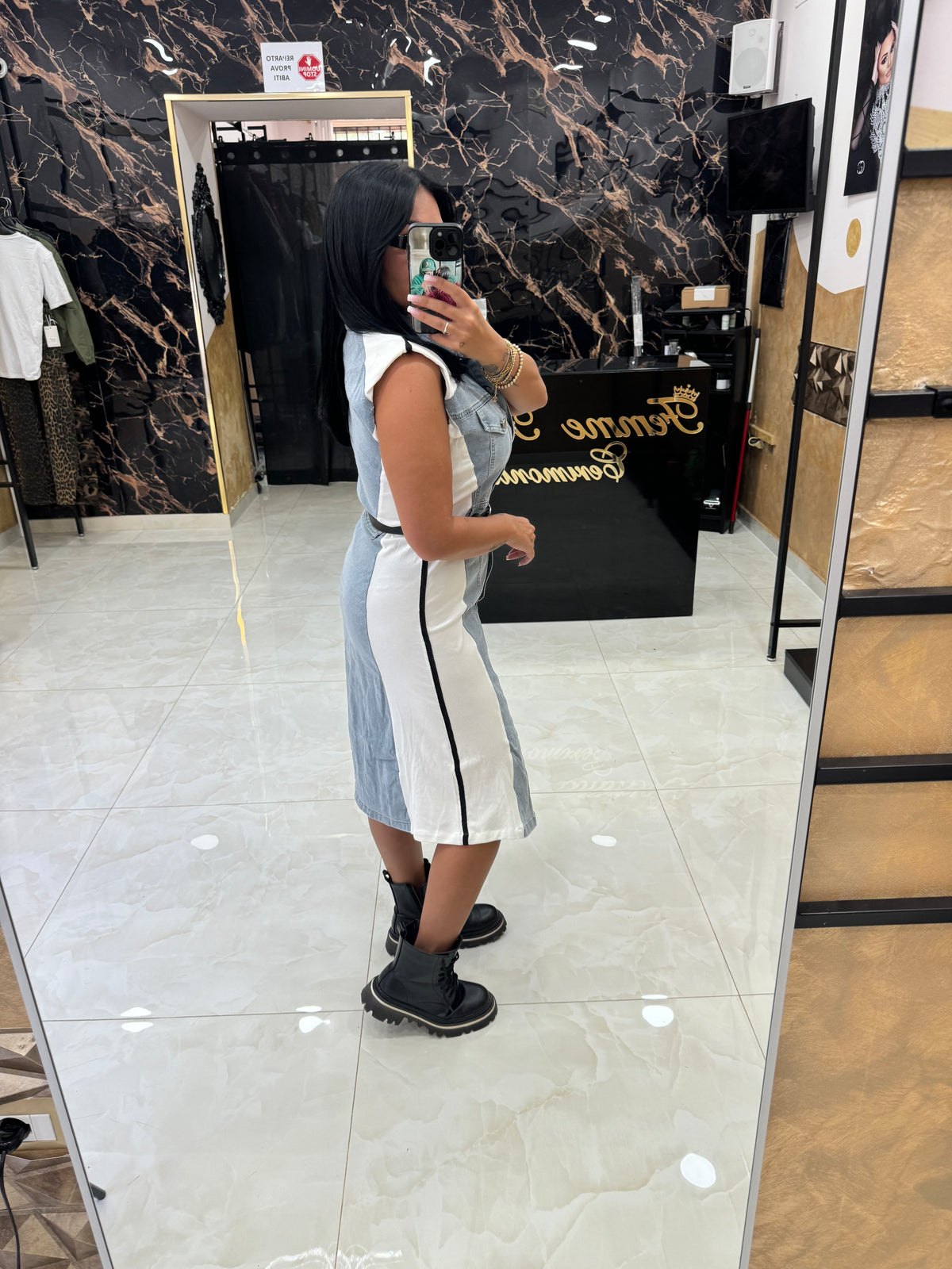 Abito Denim Lungo