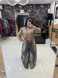 Maglia crop Spallina