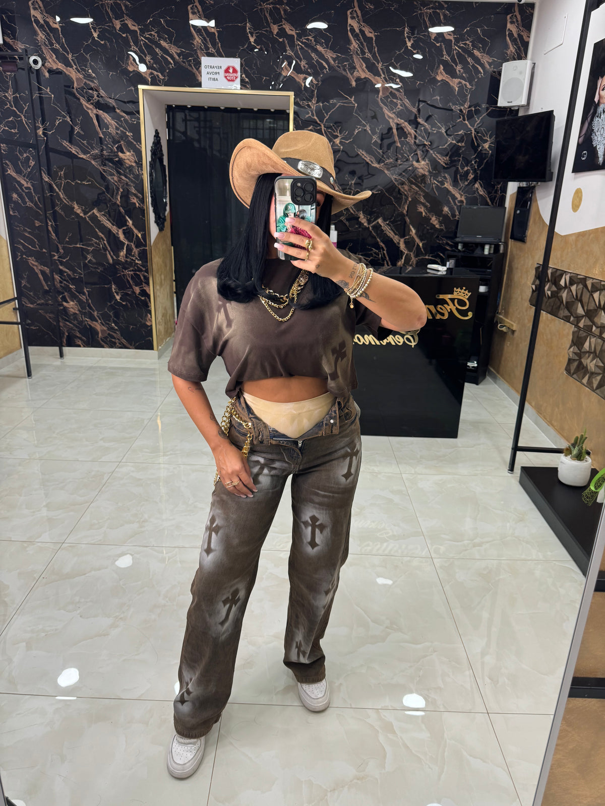 Coordinato Cross Marrone