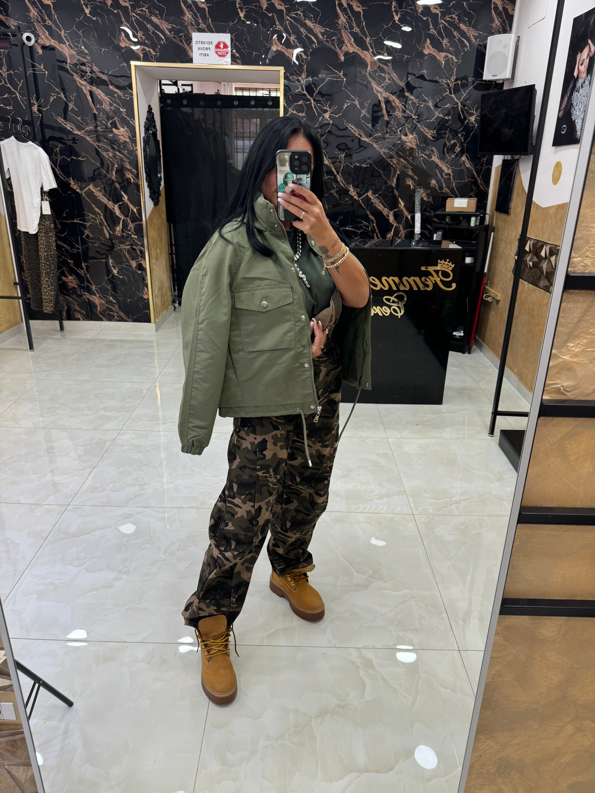 Bomber Cargo Verde Militare