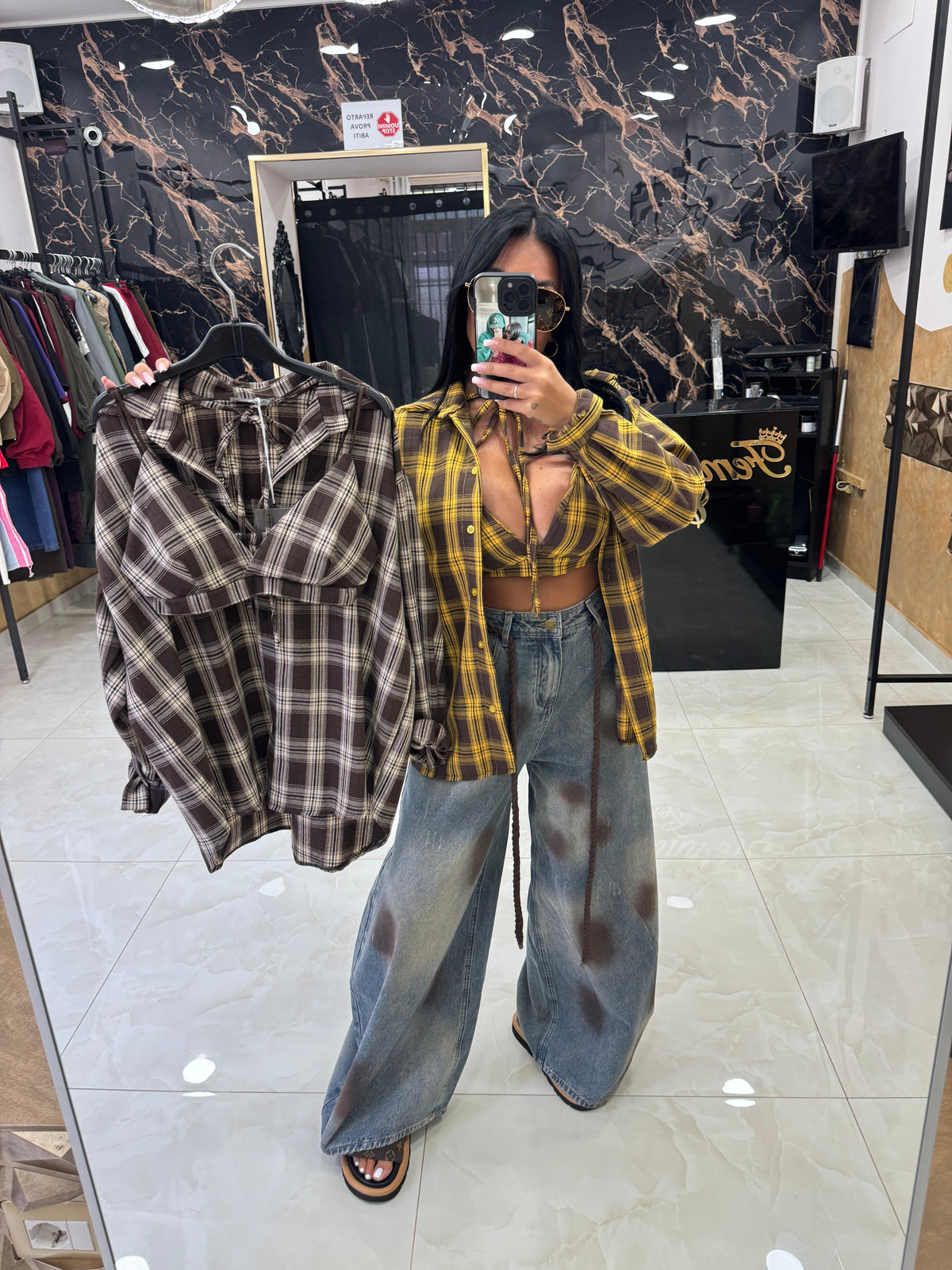 Camicia e Top Scacchi